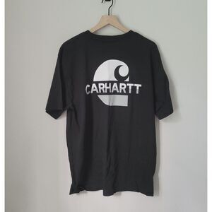 Carhartt Black Graphic Loose Fit Tee Size Medium